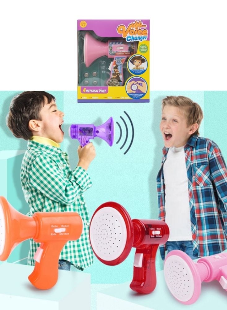 بريميم لعبة مكبر صوت للأطفال مع مُغير صوت - مُعدِّل صوت بأربعة مؤثرات صوتية مع أضواء، لعبة موسيقية ممتعة للأطفال من عمر 5 سنوات فما فوق - Image 3